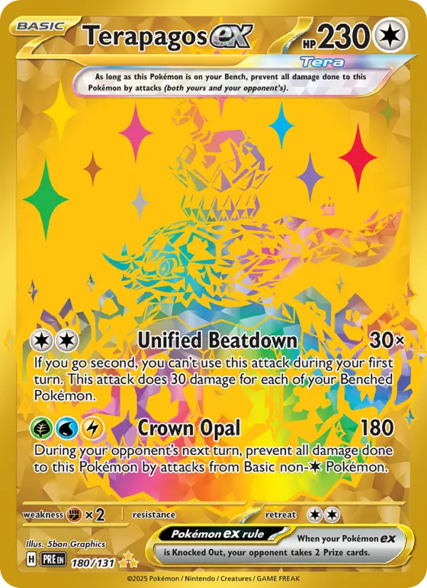 Terapagos ex — Prismatic Evolutions card #180