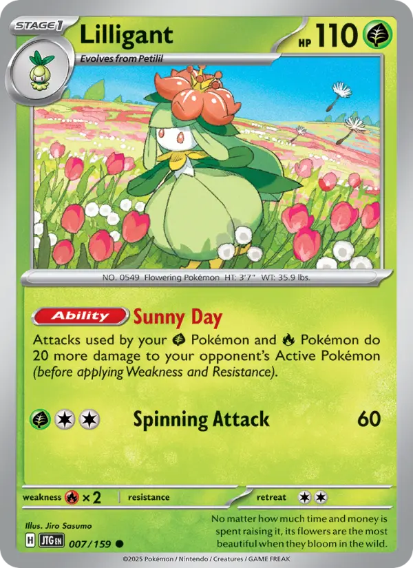 Lilligant — Journey Together card #007