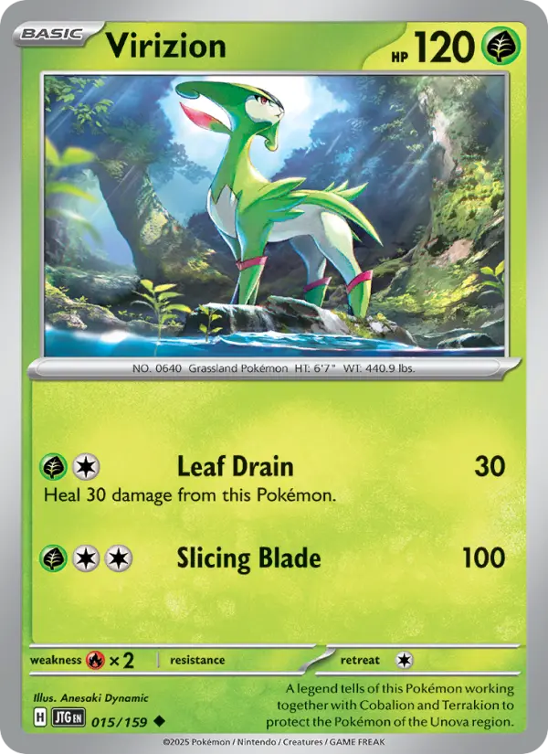 Virizion — Journey Together card #015