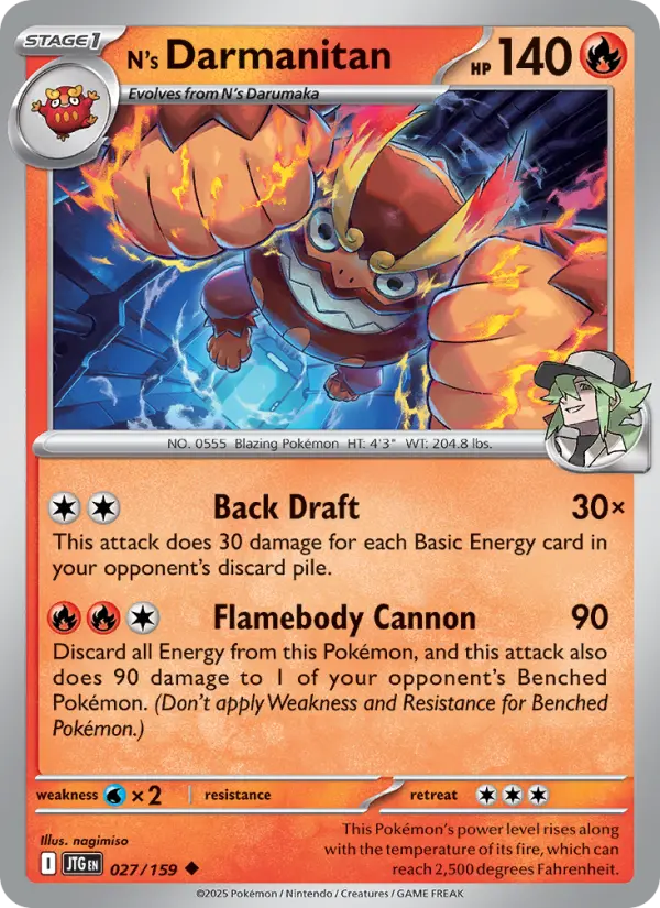 N's Darmanitan — Journey Together card #027