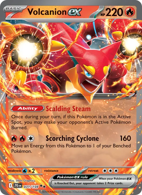 Volcanion ex — Journey Together card #031