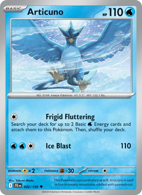 Articuno — Journey Together card #032