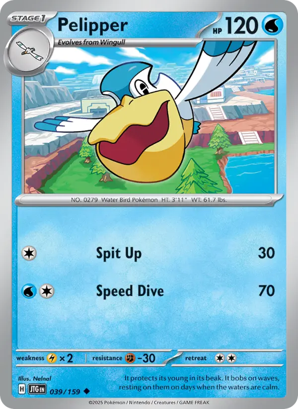 Pelipper — Journey Together card #039