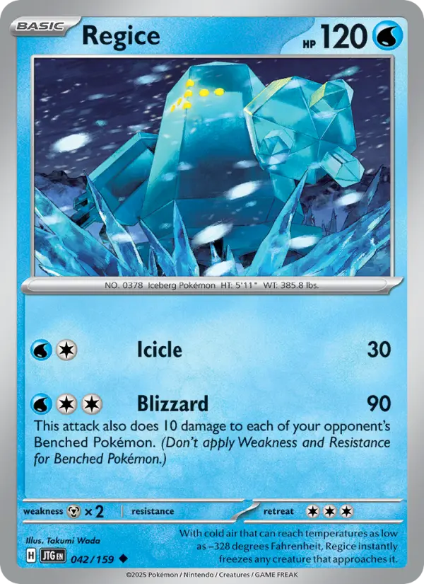 Regice — Journey Together card #042