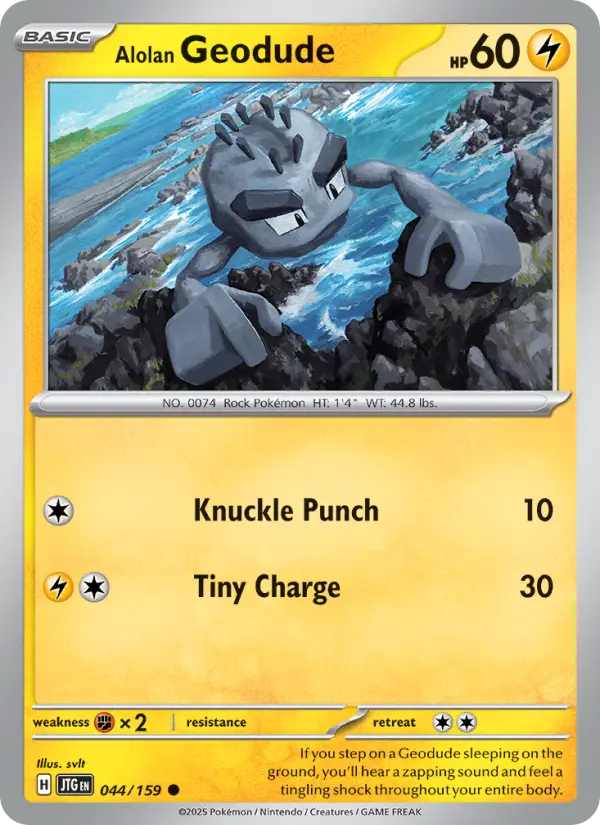Alolan Geodude — Journey Together card #044
