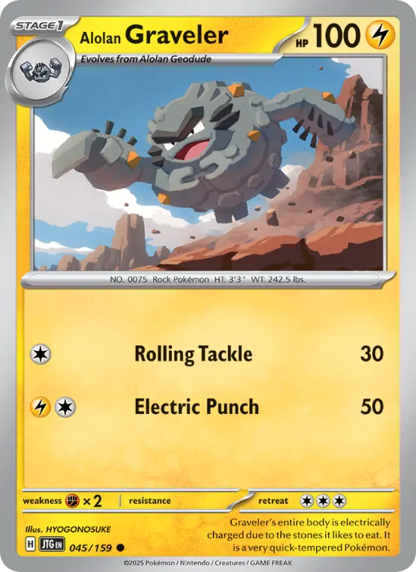 Alolan Graveler — Journey Together card #045