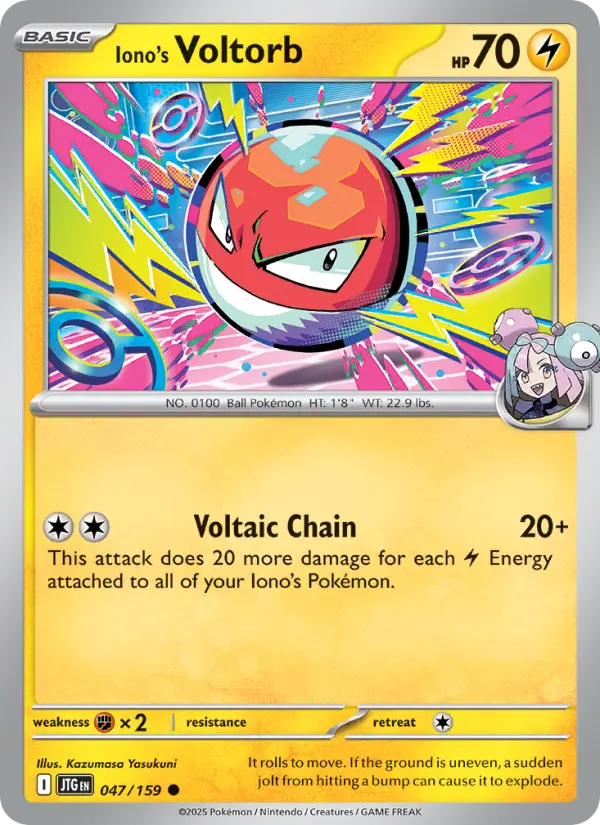 Iono's Voltorb — Journey Together card #047