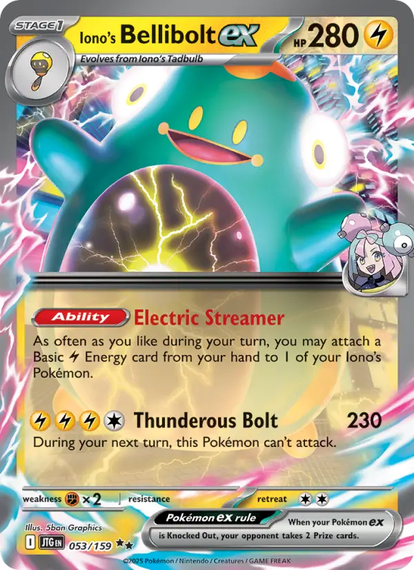 Iono's Bellibolt ex — Journey Together card #053