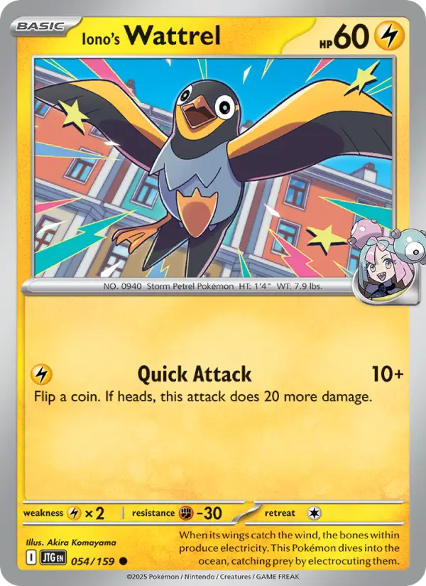 Iono's Wattrel — Journey Together card #054
