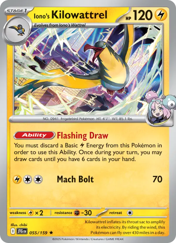 Iono's Kilowattrel — Journey Together card #055