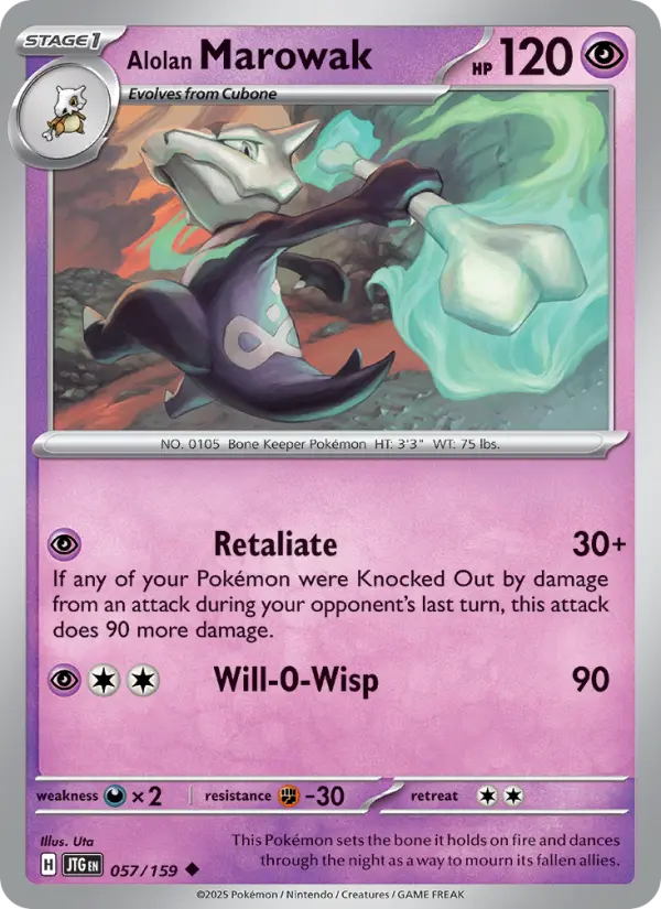 Alolan Marowak — Journey Together card #057