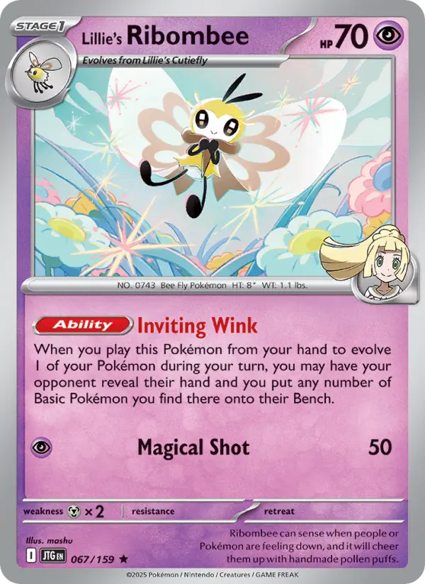 Lillie's Ribombee — Journey Together card #067