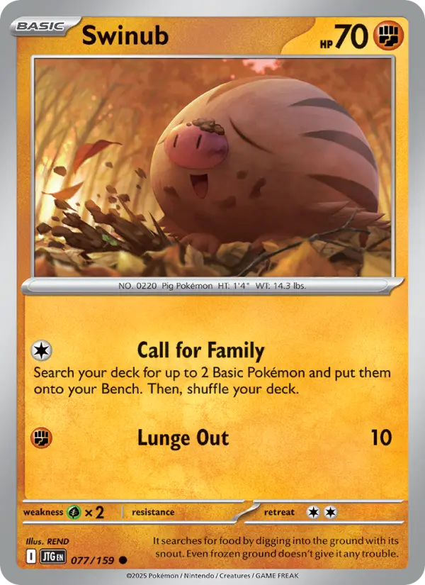 Swinub — Journey Together card #077