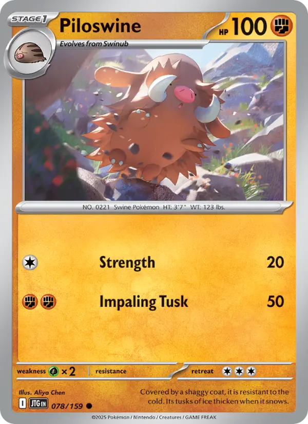 Piloswine — Journey Together card #078