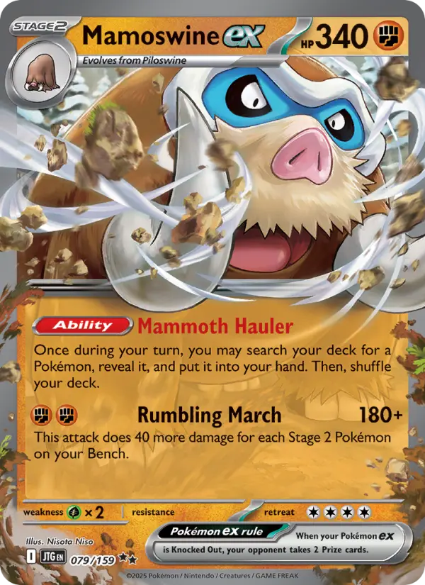Mamoswine ex — Journey Together card #079