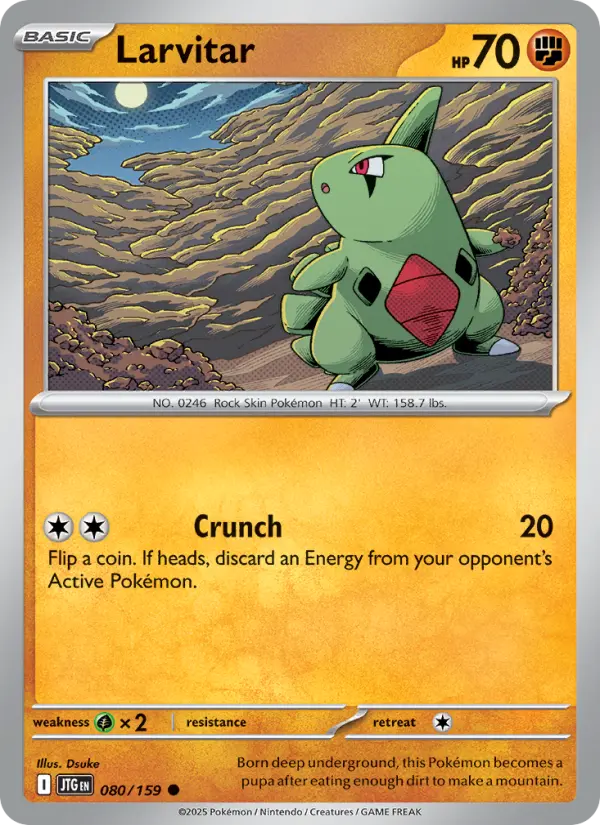 Larvitar — Journey Together card #080