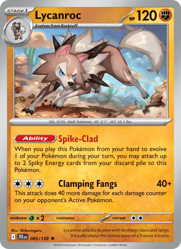 Lycanroc — Journey Together card #085