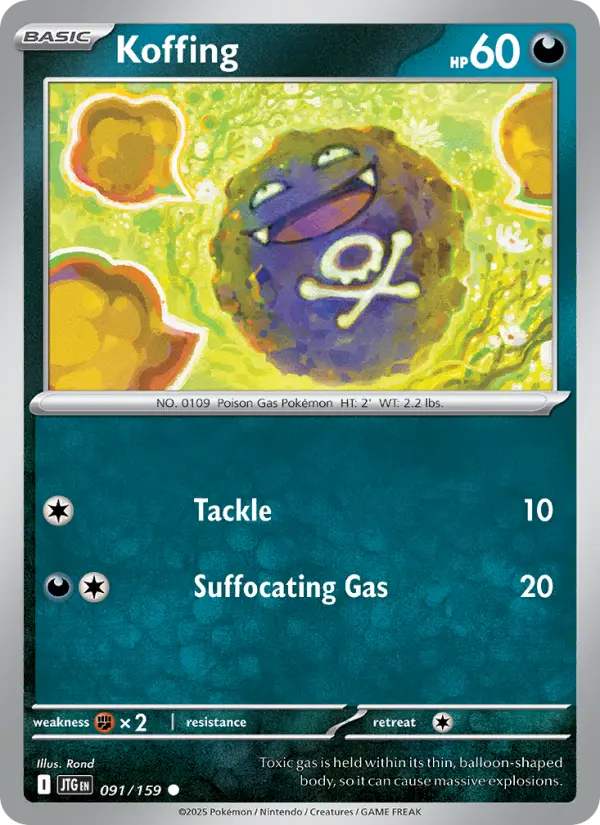 Koffing — Journey Together card #091