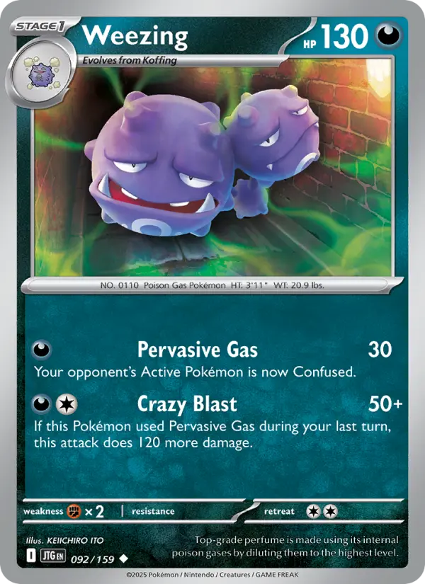 Weezing — Journey Together card #092