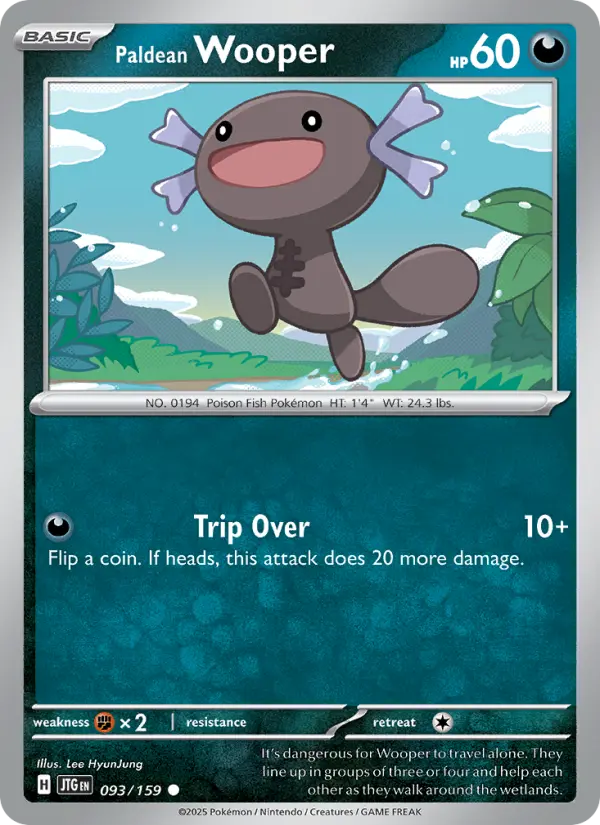 Paldean Wooper — Journey Together card #093