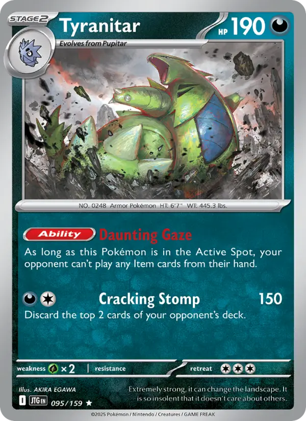 Tyranitar — Journey Together card #095