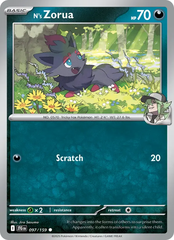 N's Zorua — Journey Together card #097