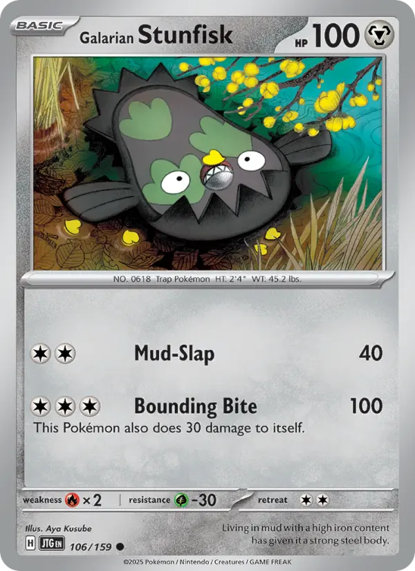 Galarian Stunfisk — Journey Together card #106