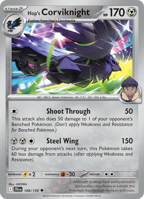 Hop's Corviknight — Journey Together card #108