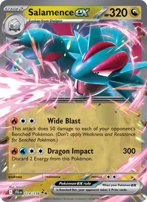 Salamence ex — Journey Together card #114