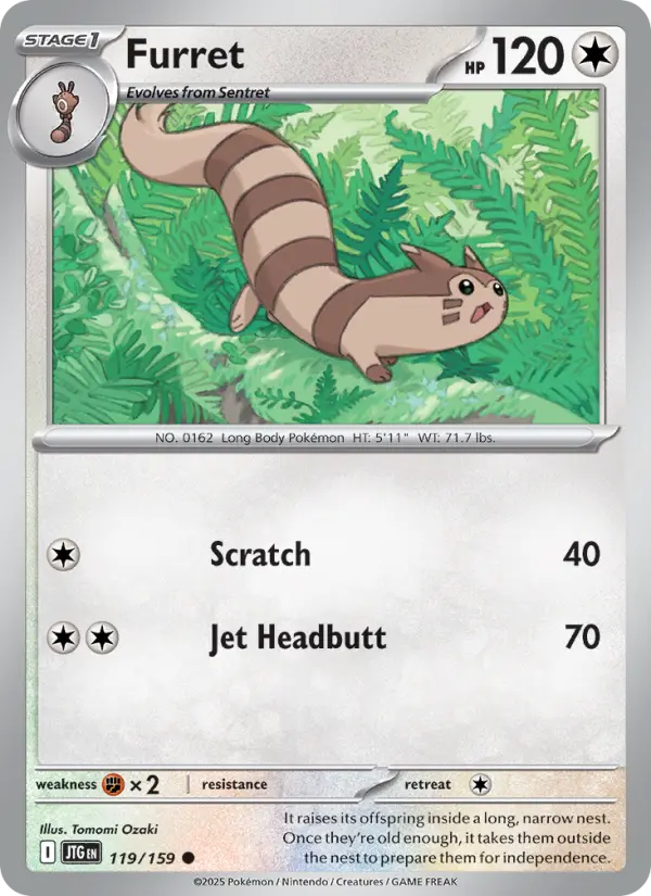 Furret — Journey Together card #119