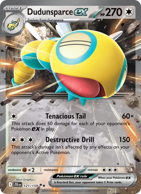 Dudunsparce ex — Journey Together card #121