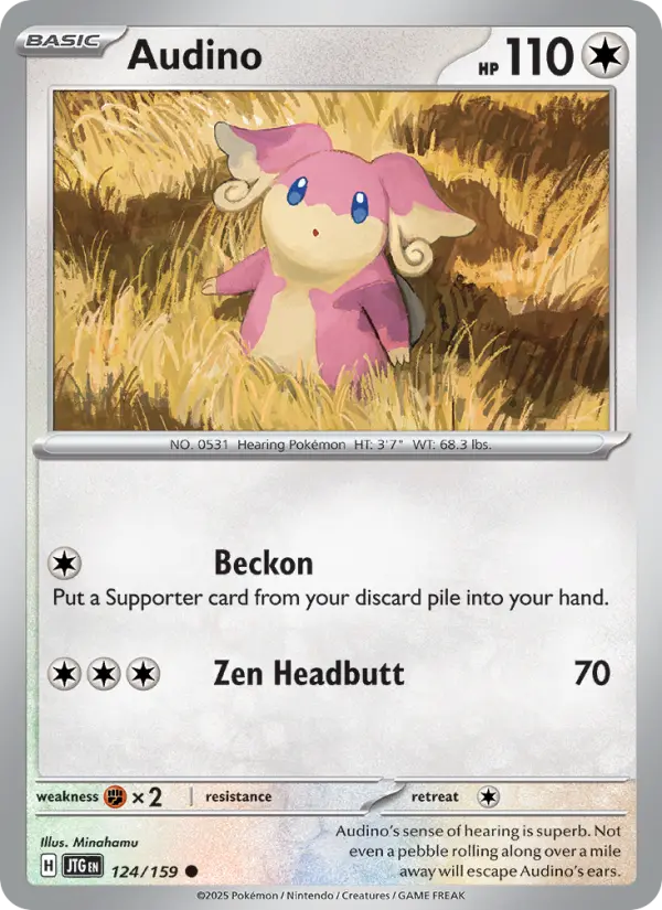 Audino — Journey Together card #124