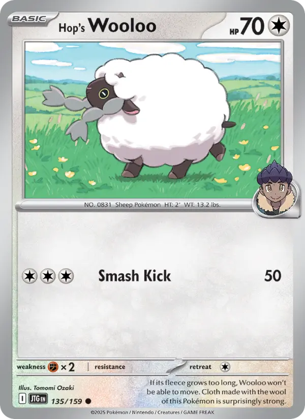Hop's Wooloo — Journey Together card #135