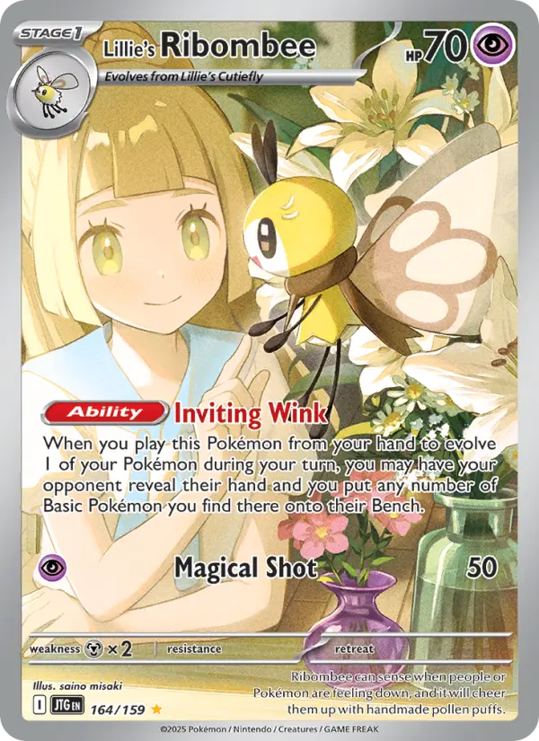 Lillie's Ribombee — Journey Together card #164