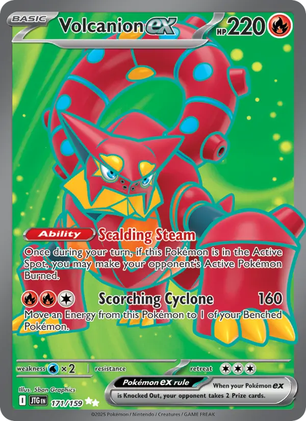 Volcanion ex — Journey Together card #171