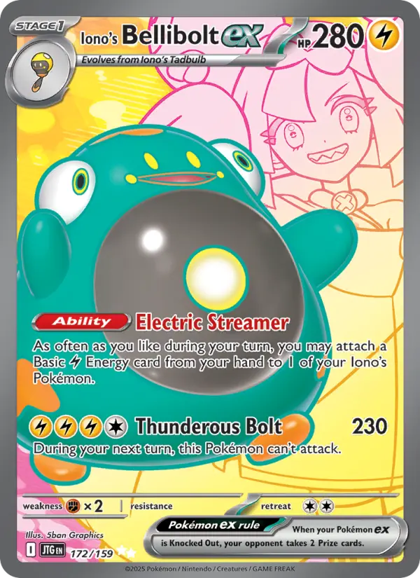 Iono's Bellibolt ex — Journey Together card #172