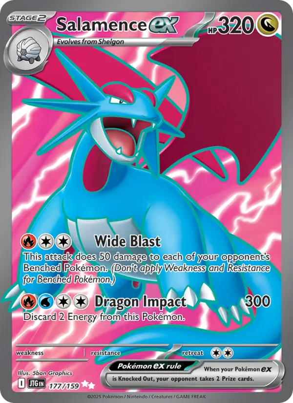 Salamence ex — Journey Together card #177