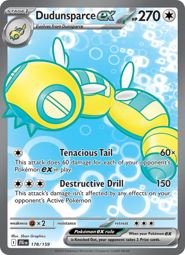 Dudunsparce ex — Journey Together card #178