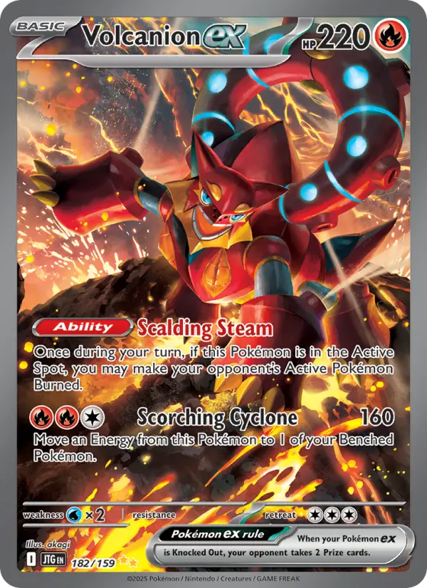 Volcanion ex — Journey Together card #182