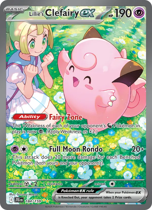 Lillie's Clefairy ex — Journey Together card #184