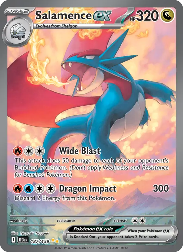 Salamence ex — Journey Together card #187