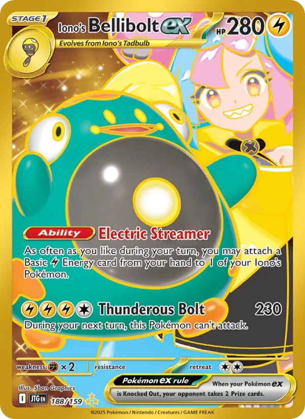 Iono's Bellibolt ex — Journey Together card #188