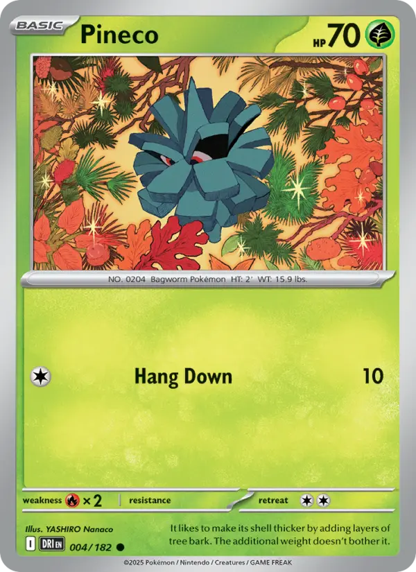Pineco — Destined Rivals card #004
