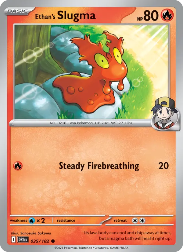 Ethan's Slugma — Destined Rivals card #035