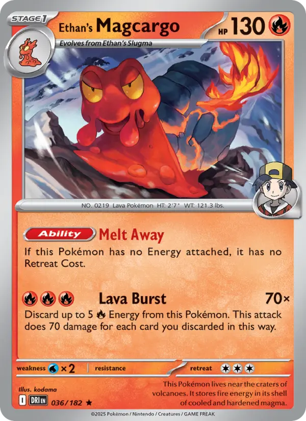 Ethan's Magcargo — Destined Rivals card #036