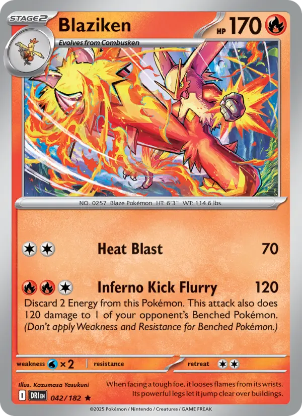 Blaziken — Destined Rivals card #042