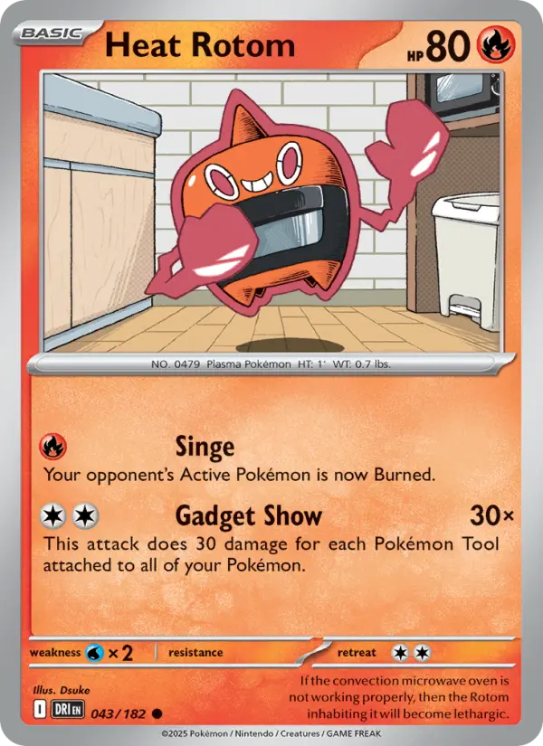 Heat Rotom — Destined Rivals card #043
