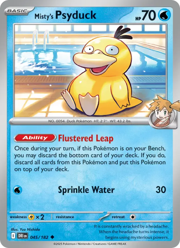 Misty's Psyduck — Destined Rivals card #045
