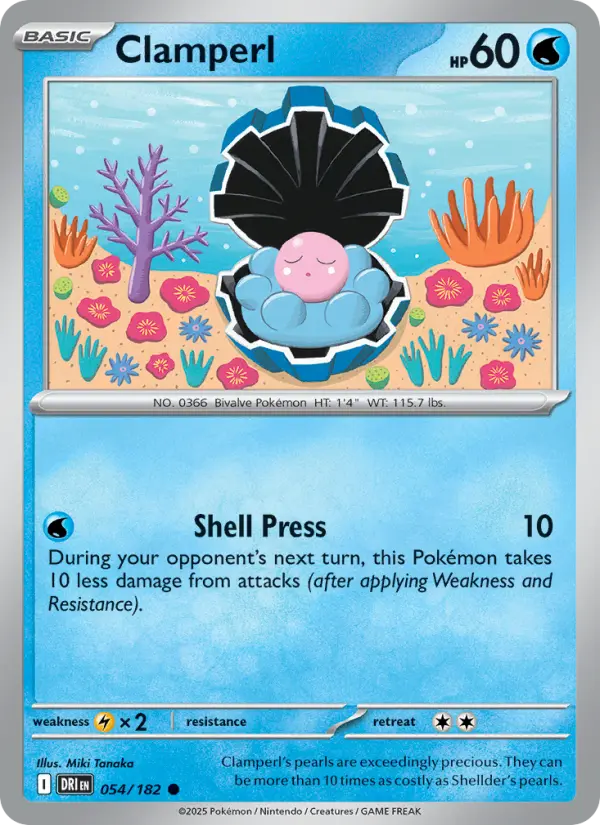Clamperl — Destined Rivals card #054
