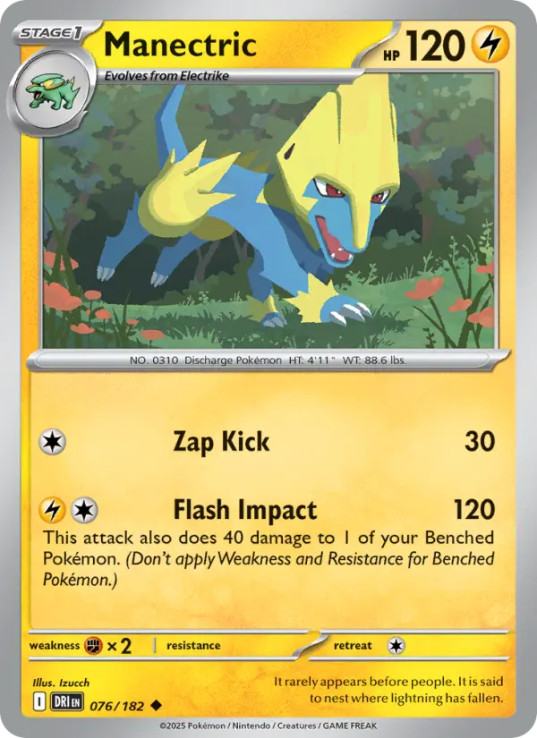 Manectric — Destined Rivals card #076